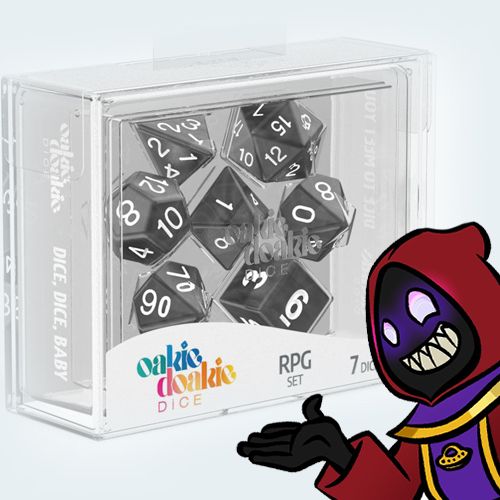 Oakie-Doakie-Dice-Dados-RPG-Set-Marble-Negro-7.