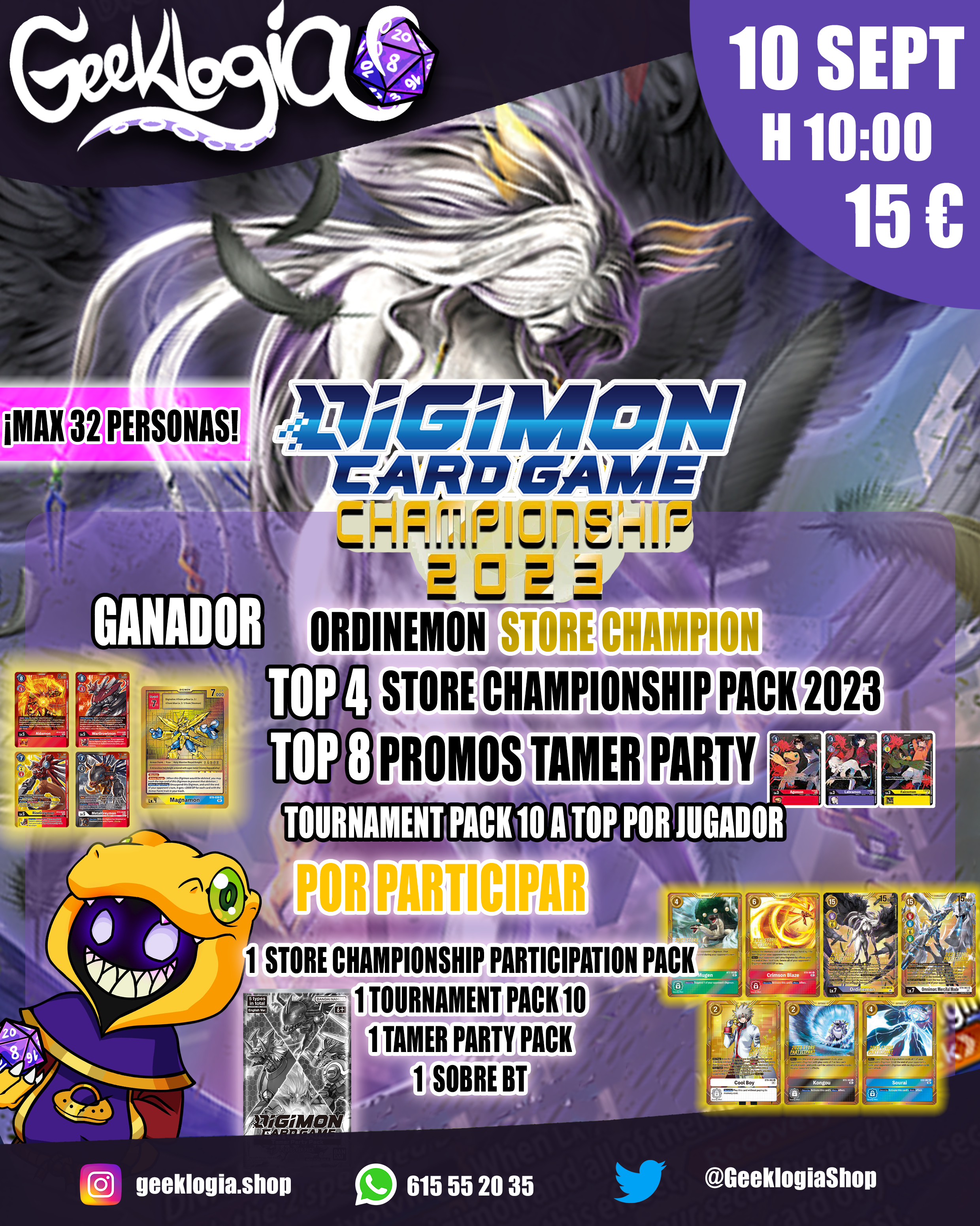 TORNEO DIGIMON - STORE CHAMPIONSHIP - DOMINGO 10 AGOSTO 2023