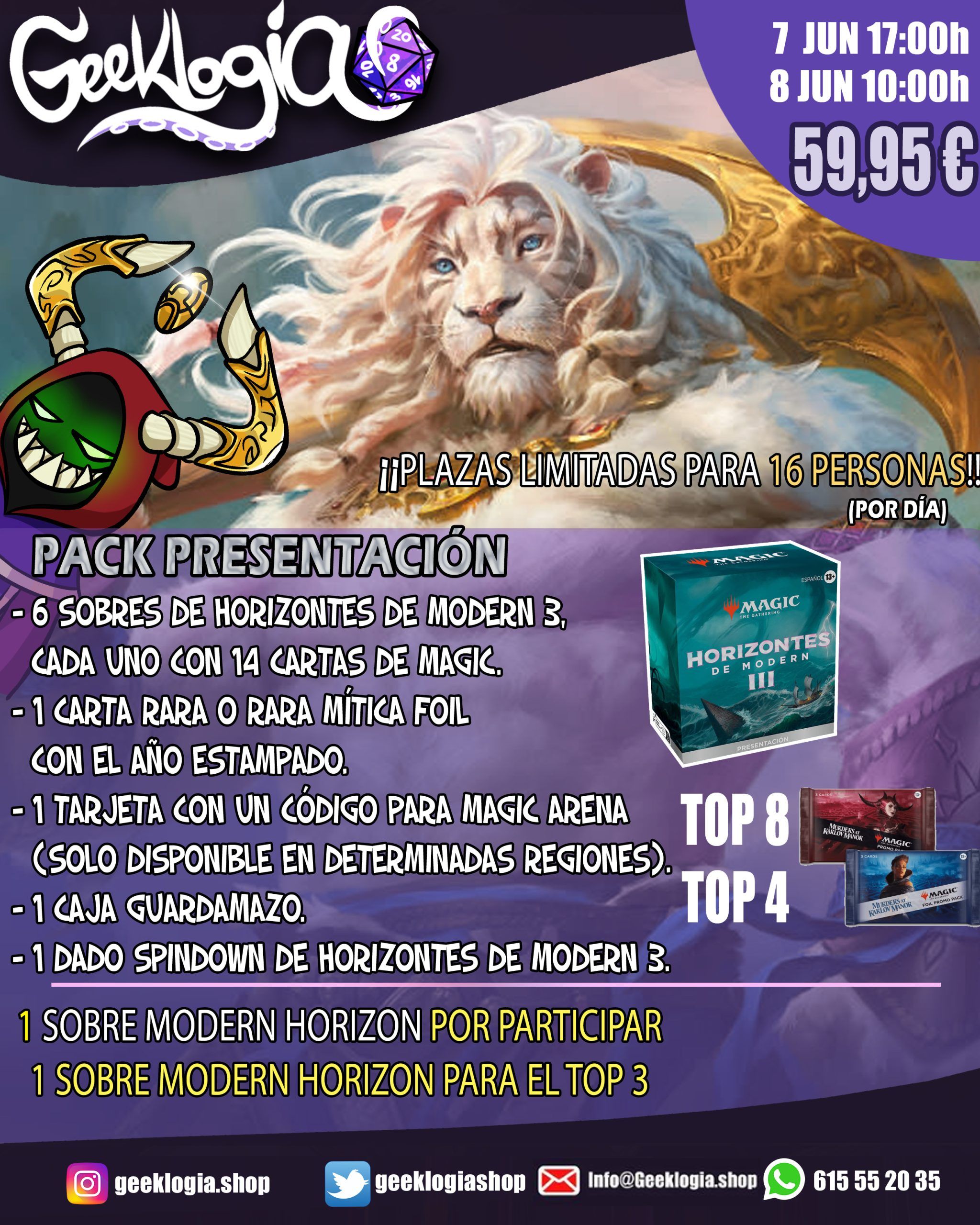 MTG- VIERNES DIA 7 DE JUNIO 17:00h - PRESENTACIÓN MODERN HORIZON 3