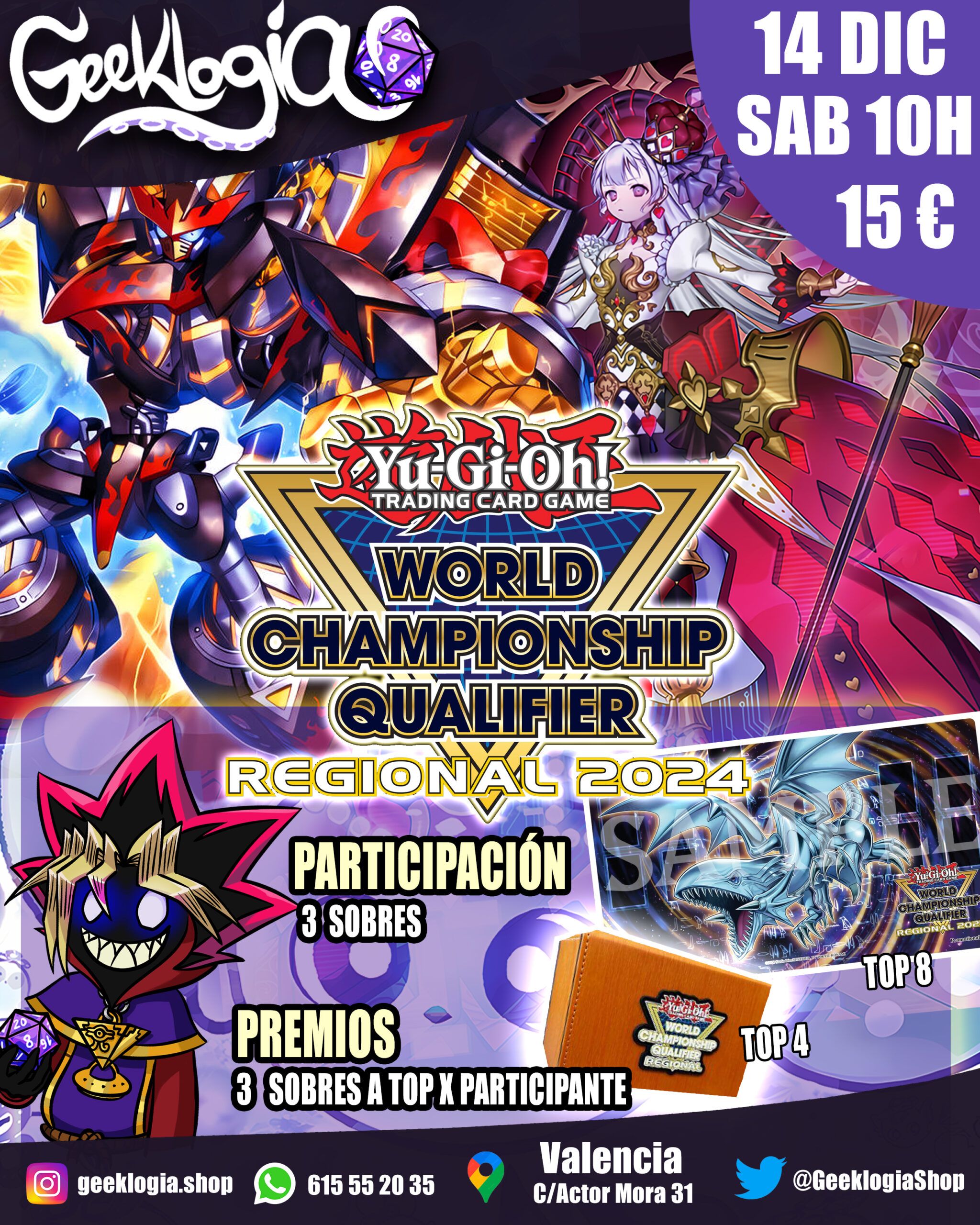 REGIONAL YU-GI-OH! CHAMPIONSHIP QUALIFIER VALENCIA TEMPORADA 2024 - SÁBADO 14 DICIEMBRE