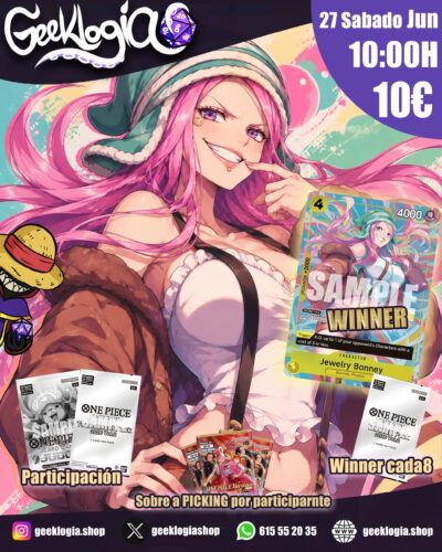 Torneo One Piece Card Game – Jewelry Bonney Winner (27 de junio)