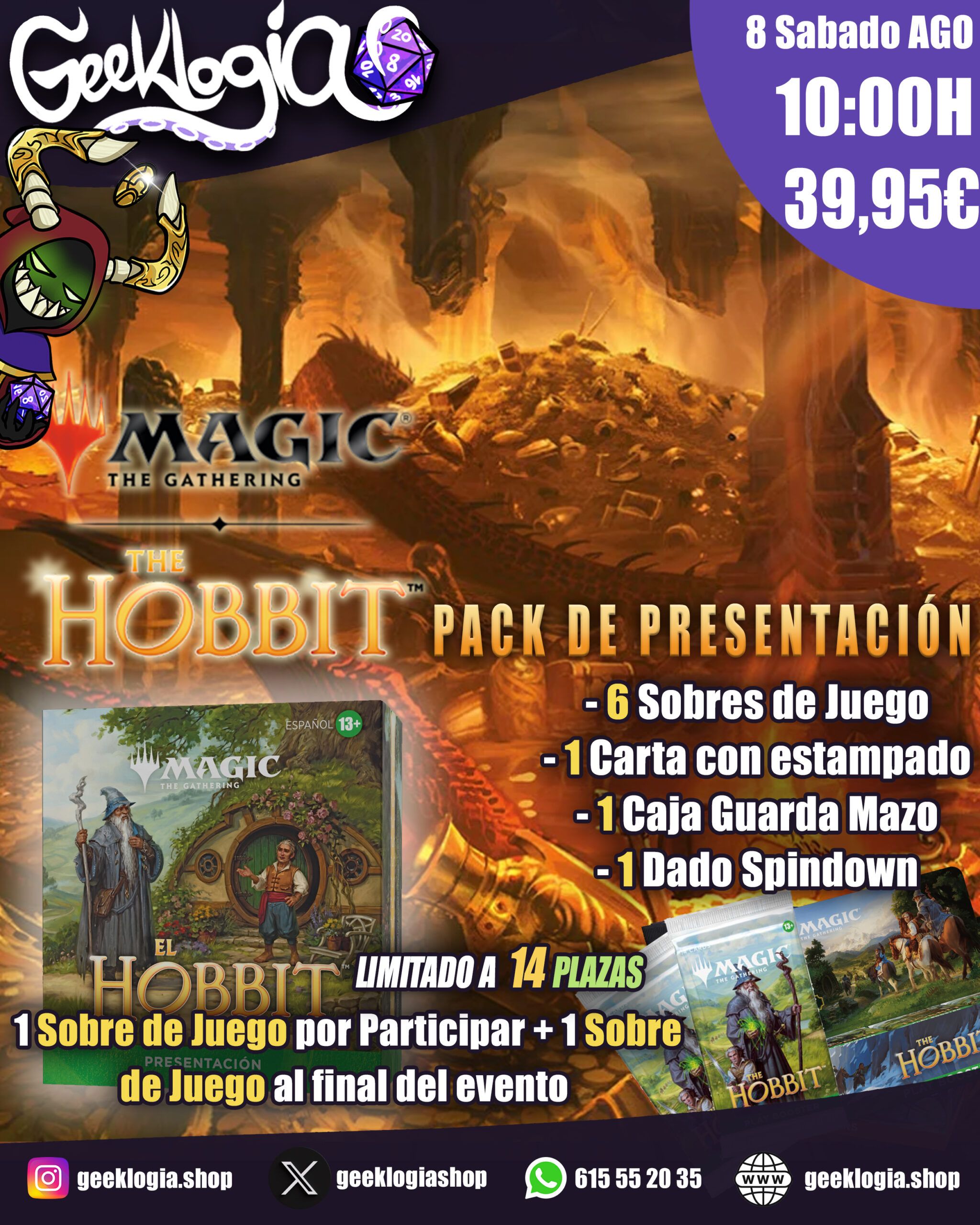 Presentación Magic: The Gathering – El Hobbit | Sabado 8 10:00