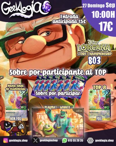 LORCANA – STORE CHAMPIONSHIP DOMINGO 27 Septiembre – 10:00 AM