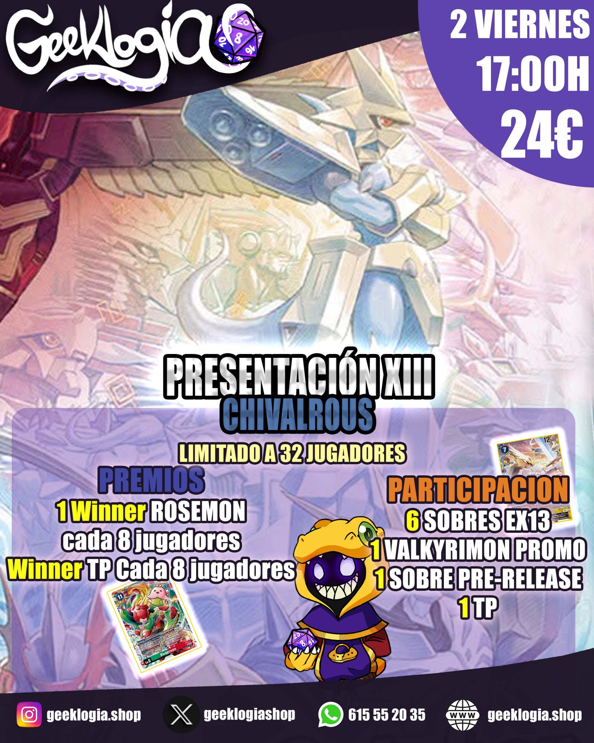 DIGIMON – PRESENTACIÓN  EX13  Viernes 2 Octubre  – 17:00